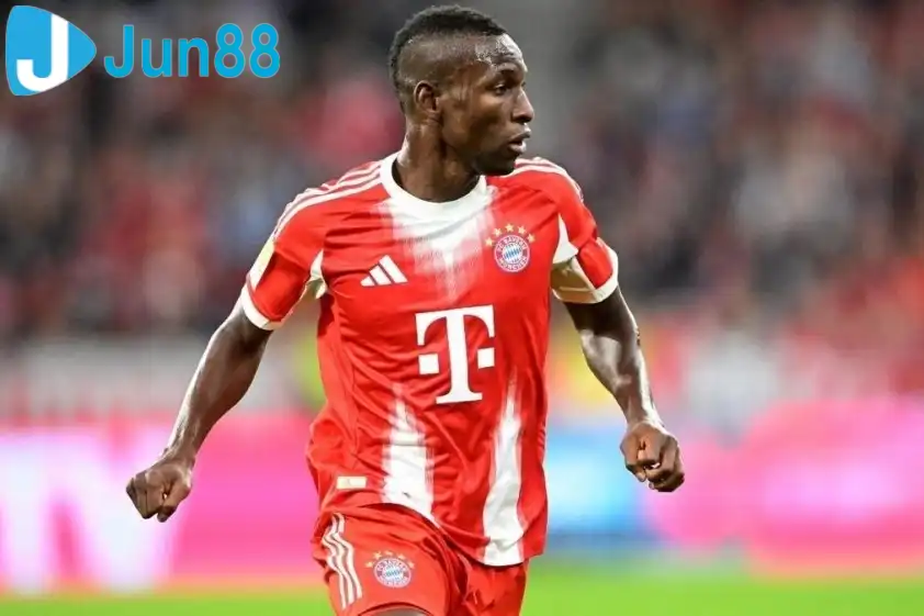 Nicolas Jackson chưa có nhiều thời gian thi đấu tại Bayern (Ảnh: GOAL)